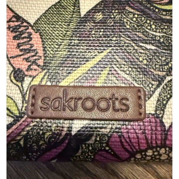 Sakroots Wristlet Wallet  Multicolor Owl Floral Design - Picture 3 of 10